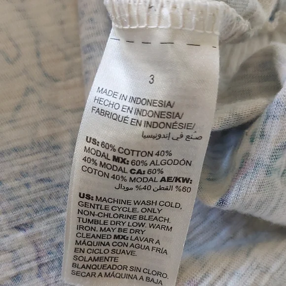 Chico's Blue Relaxed Graphic Blouse - Picture 3 of 6